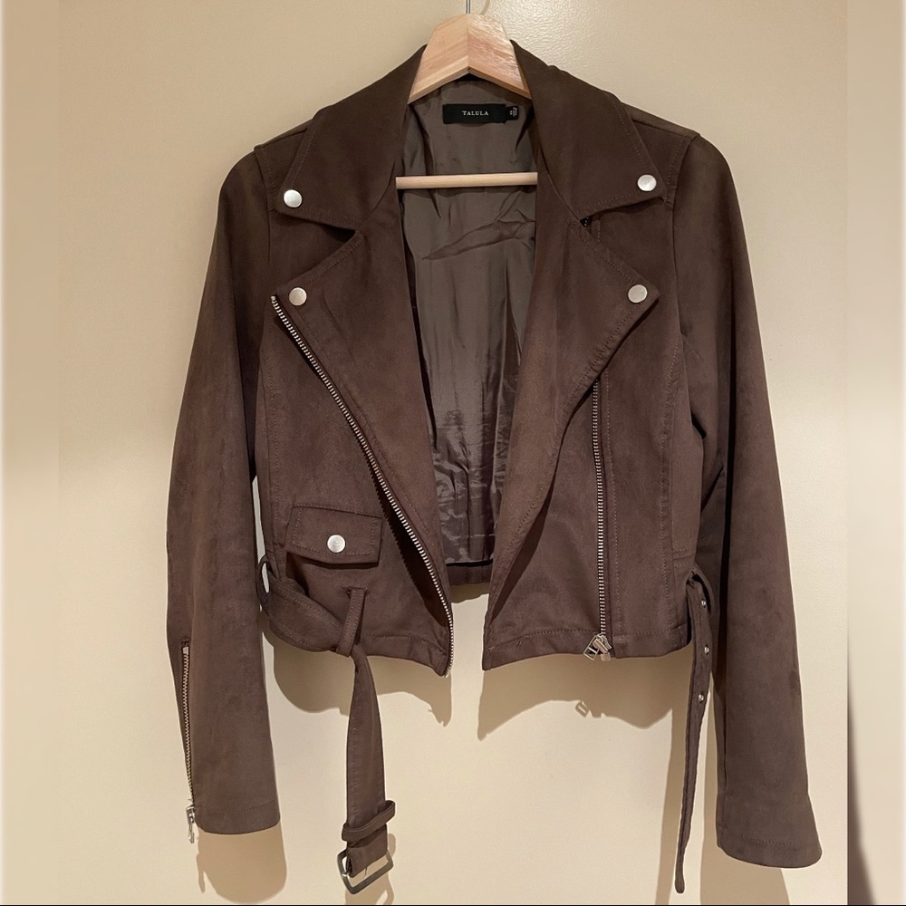 Aritzia Talula Morton Faux Suede Jacket